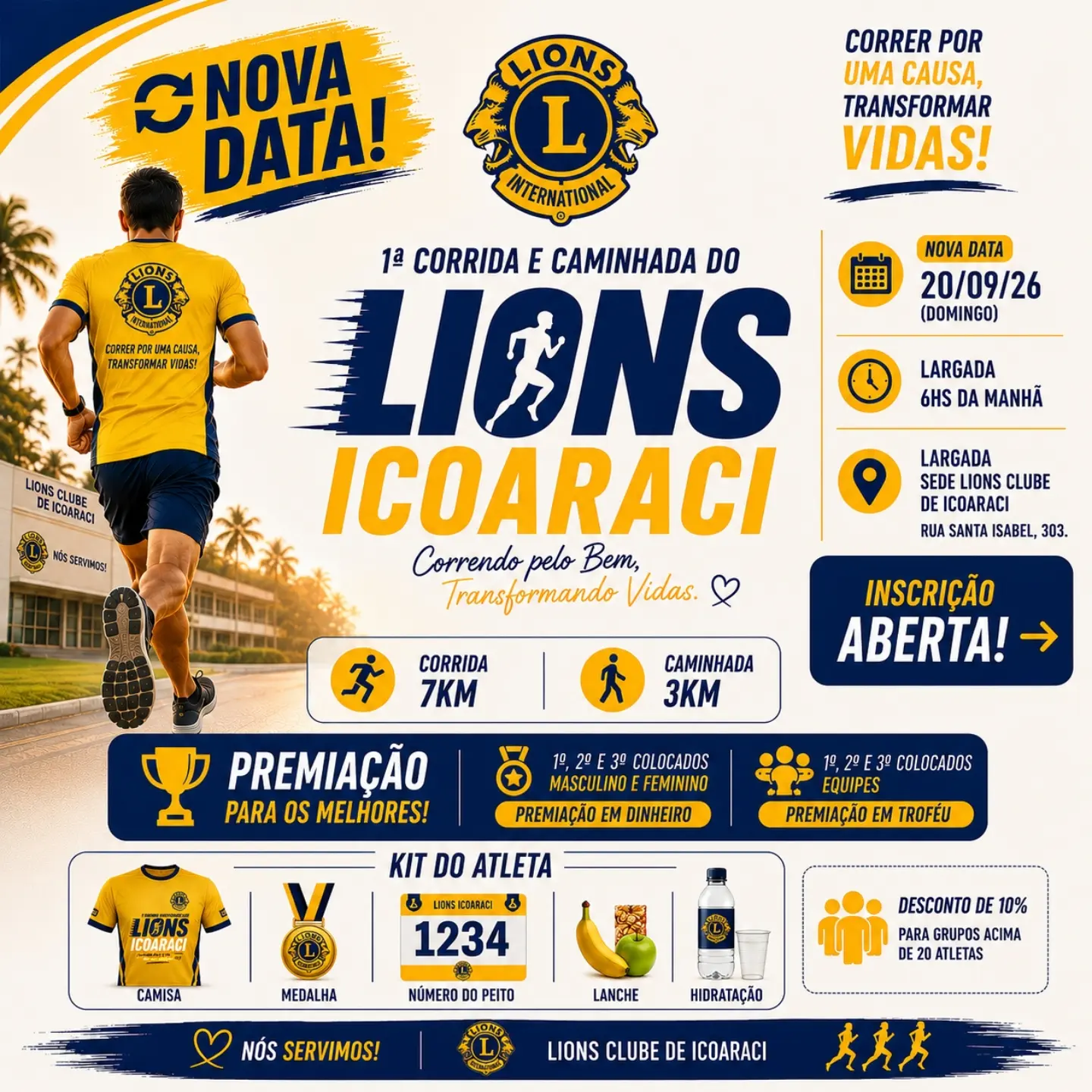 ATENÇÃO! NOVA DATA